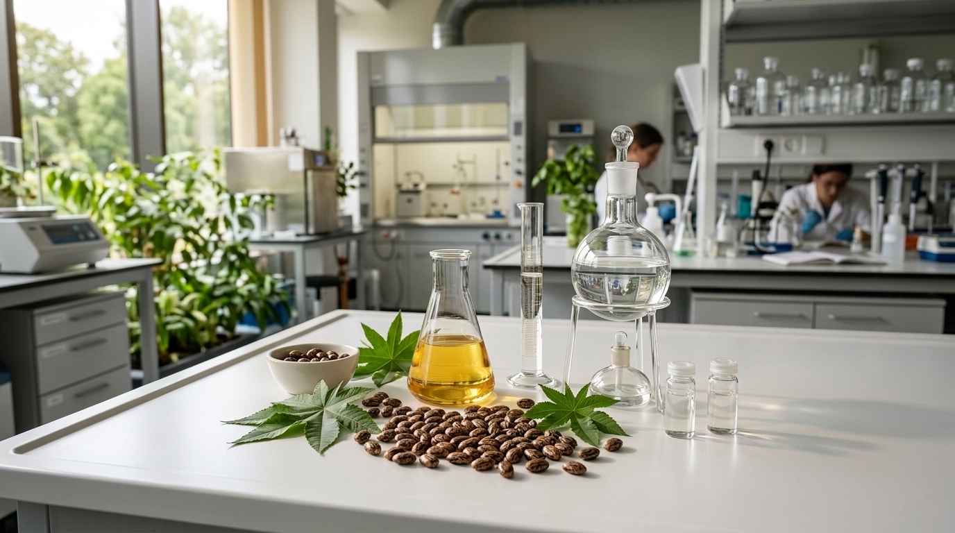 Renewable castor bean feedstock and bio-based green chemistry waterborne polyurethane dispersion